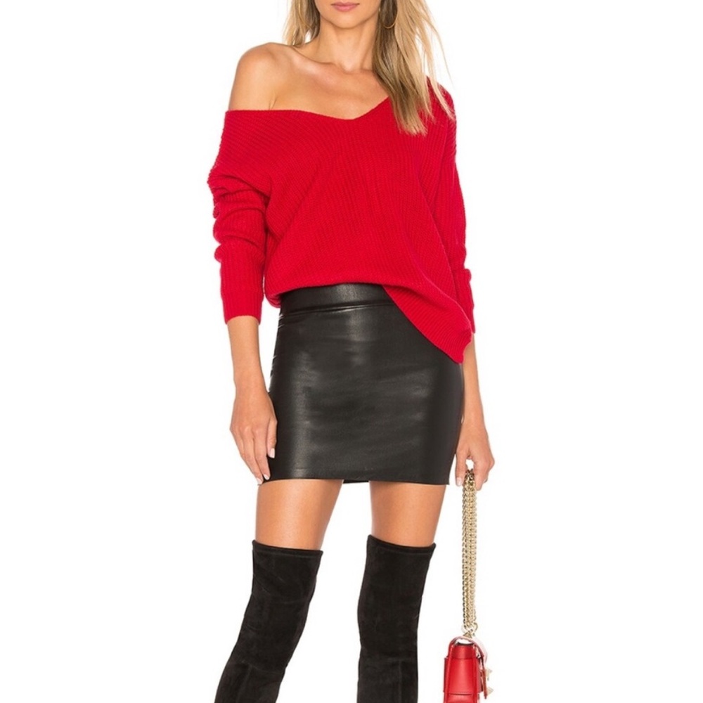 Majorelle Cross Twist Back Sweater Red XS - Picture 2 of 13